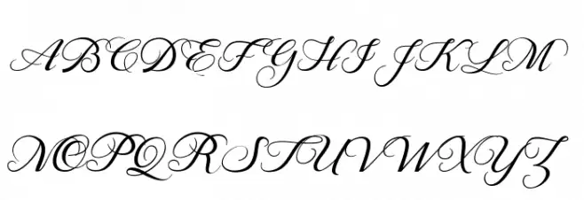 BehindScript Font Litere mari