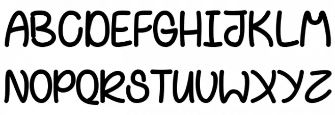 BehindVioletEyes Font UPPERCASE