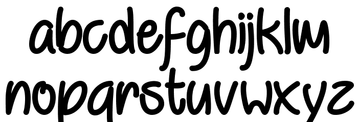 BehindVioletEyes Font LOWERCASE