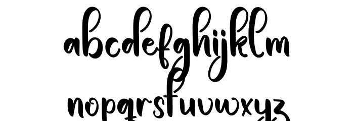 Behind Font LOWERCASE