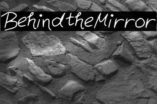 BehindtheMirror Font examples