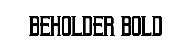Beholder Bold  font caratteri gratis
