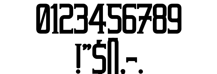 Beholder Bold Font OTHER CHARS