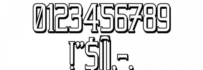 Beholder Outline Regular Font OTHER CHARS