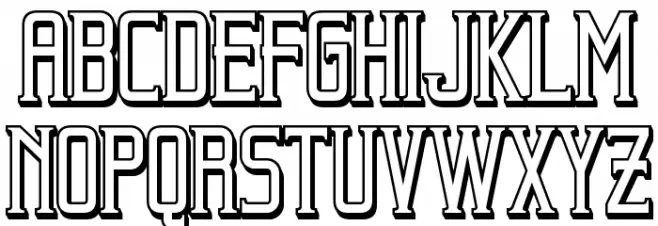 Beholder Outline Regular Schriftart Groß