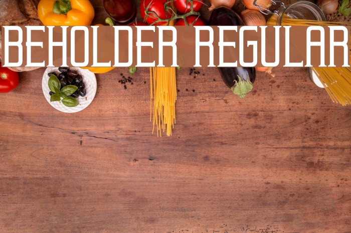 Beholder Regular Example 3