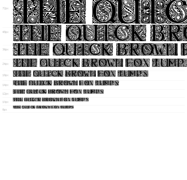 Behrens Antiqua Initialen Regular Waterfall