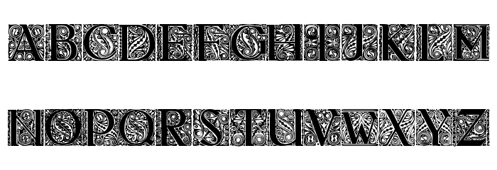 Behrens Antiqua Initialen Regular Font LOWERCASE