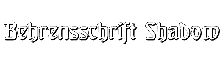 Behrensschrift Shadow  Descarca Fonturi Gratis