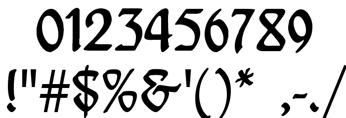 Behrensschrift Font OTHER CHARS