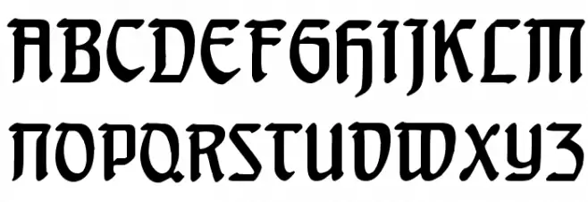 Behrensschrift Fonte MAIÚSCULAS