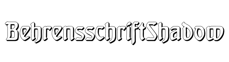 BehrensschriftShadow Font