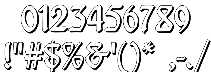 BehrensschriftShadow Font OTHER CHARS