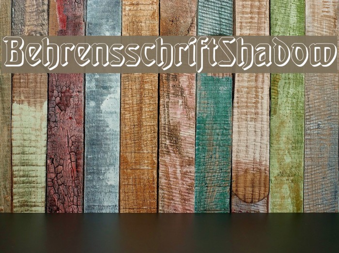 BehrensschriftShadow Font examples