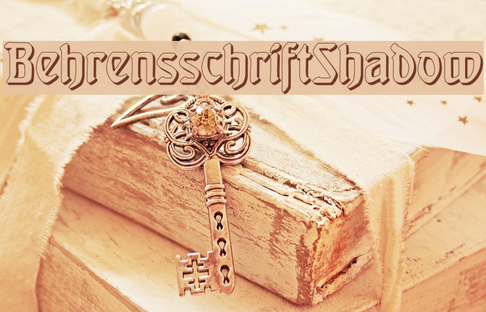 BehrensschriftShadow Font examples