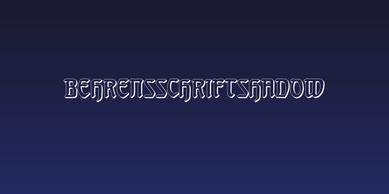 BehrensschriftShadow Social Header