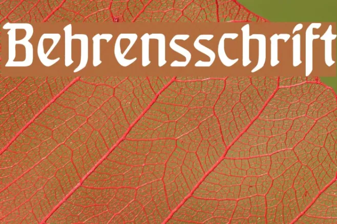Behrensschrift Example 1