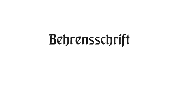 Behrensschrift Logo