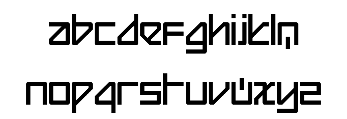Beijing Regular Font LOWERCASE