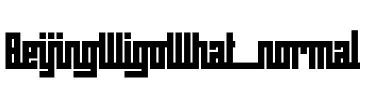 BeijingWigoWhat_normal Font
