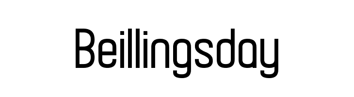 Beillingsday  フリーフォントのダウンロード