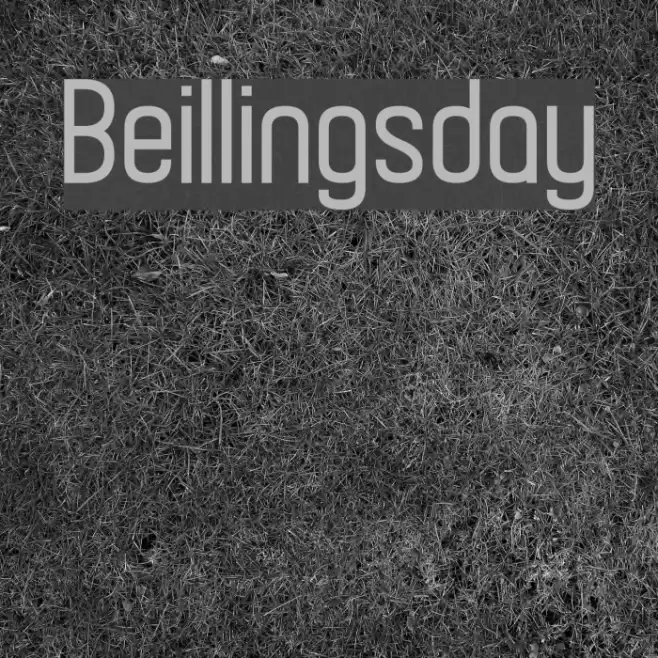 Beillingsday Font examples