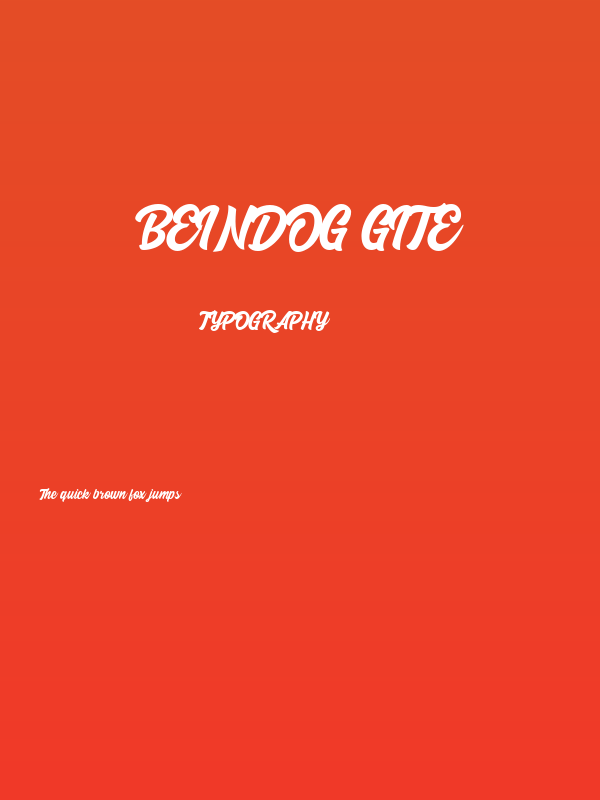 Beindog gite Poster
