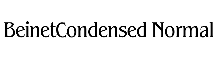 BeinetCondensed Normal  Descarca Fonturi Gratis