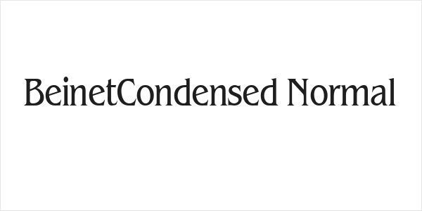 BeinetCondensed Normal Logo