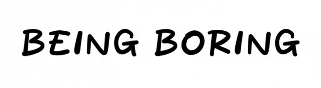 Being Boring  免费字体下载