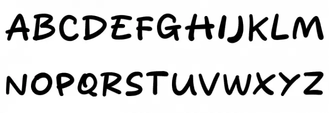 Being Boring Font LOWERCASE