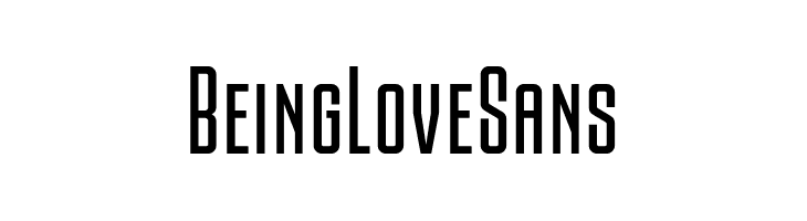Being Love Sans  フリーフォントのダウンロード