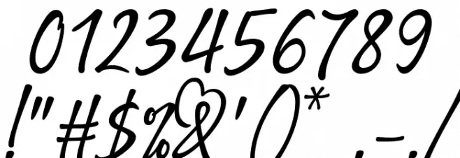 Being Love Font OTHER CHARS