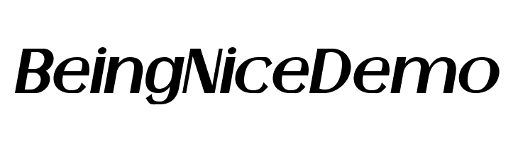 BeingNiceDemo  Скачать бесплатные шрифты