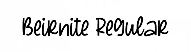Beirnite Regular  Free Fonts Download