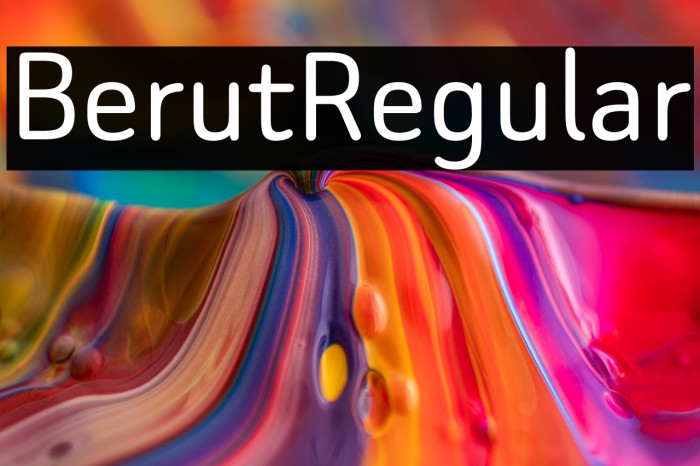 Beiruti Regular Example 1