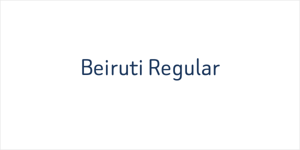 Beiruti Regular Logo