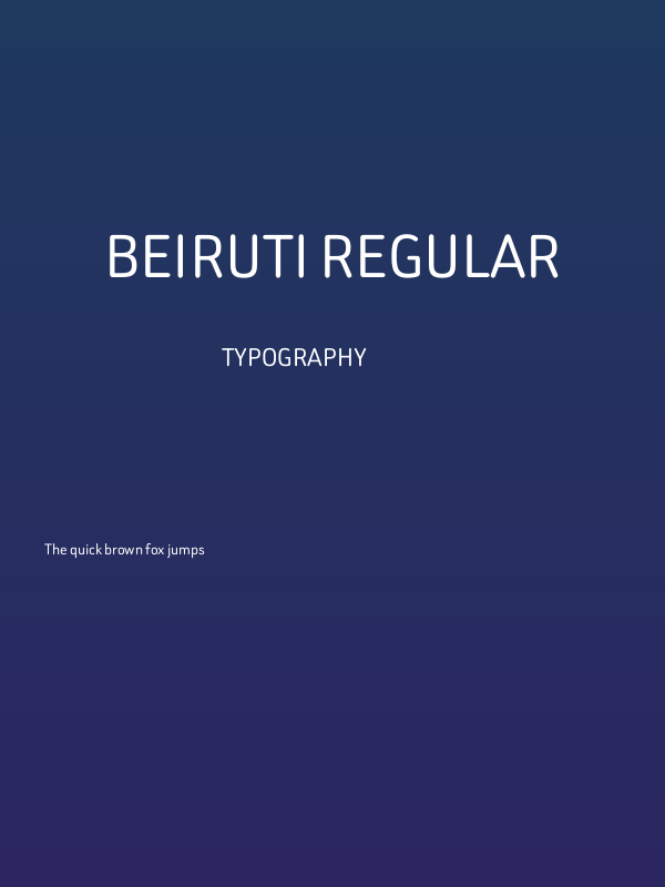 Beiruti Regular Poster