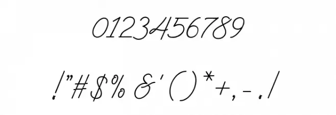 BekafonteScript Font OTHER CHARS