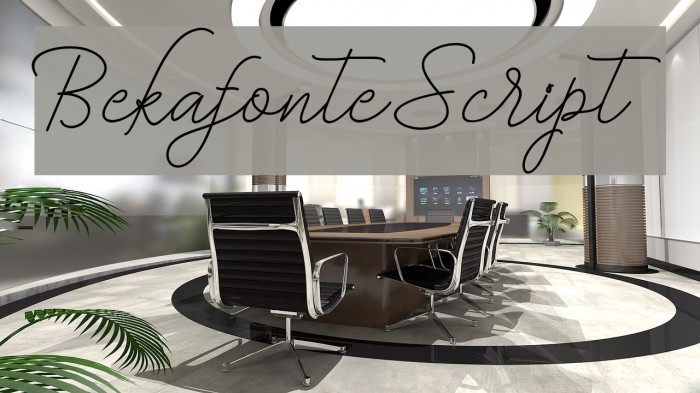 BekafonteScript Font examples