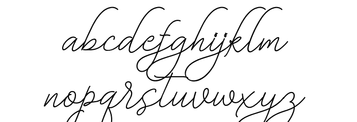 BekafonteScript Font LOWERCASE