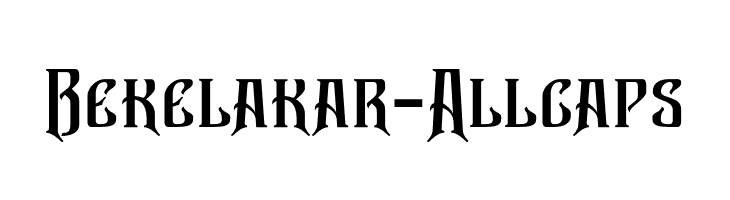 Bekelakar-Allcaps  フリーフォントのダウンロード