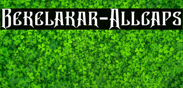 Bekelakar-Allcaps Example 3