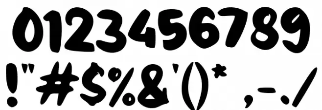 Bekerja Sama Font OTHER CHARS