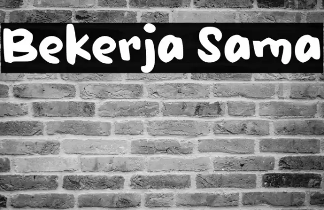 Bekerja Sama Font examples
