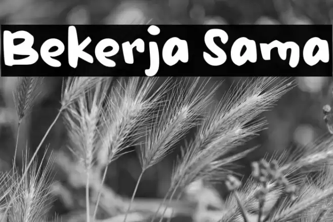 Bekerja Sama Font examples