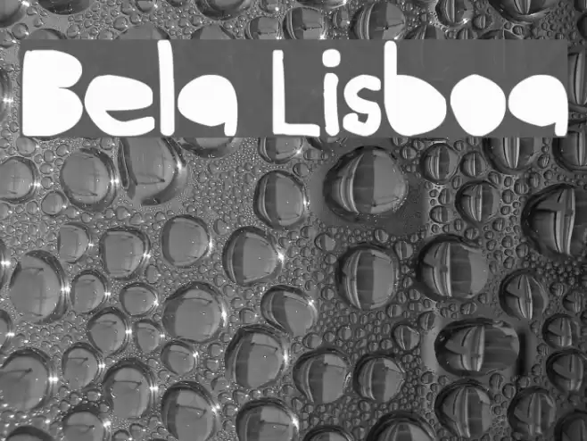 Bela Lisboa Font examples