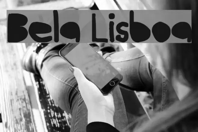 Bela Lisboa Font examples