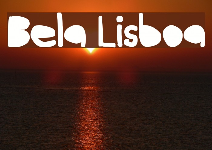 Bela Lisboa Font examples