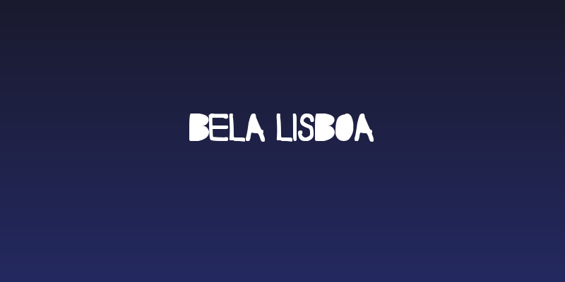 Bela Lisboa Social Header